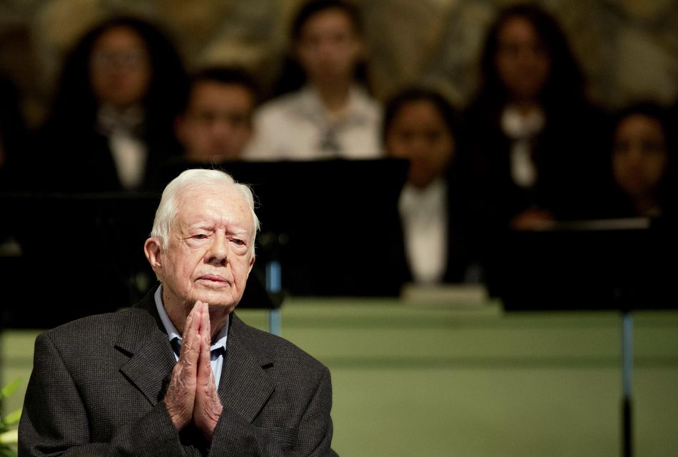 Jimmy Carter will be buried near his home, next to Rosalynn Carter (David Goldman/AP)