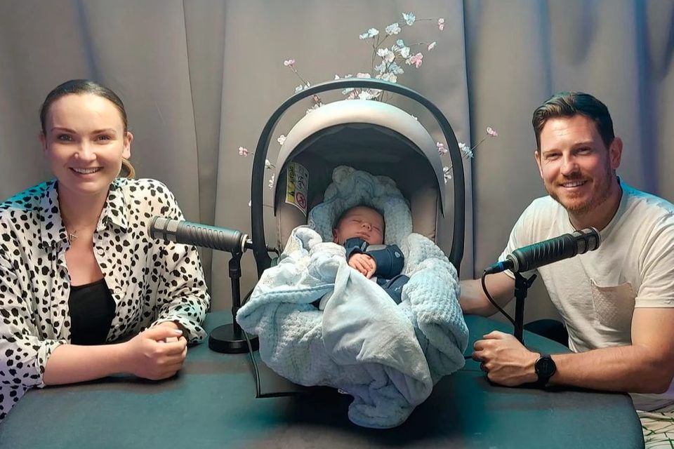 Diona, Sean and son Rocky on the podcast