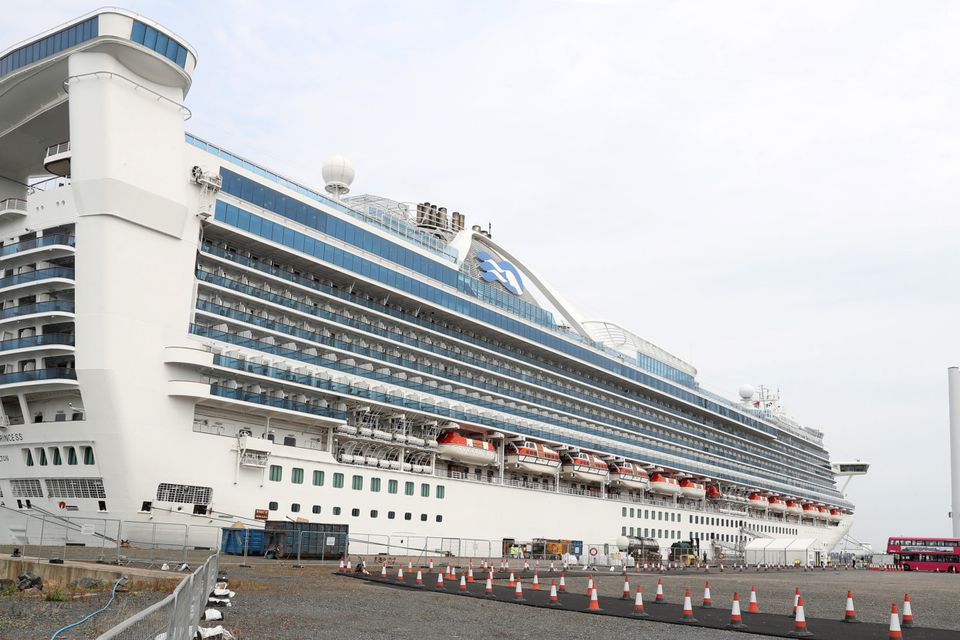 The Caribbean Princess cruise ship, visited Belfast