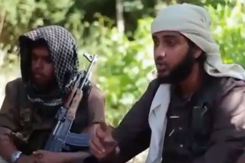 A video featuring fighters from the Islamic State group