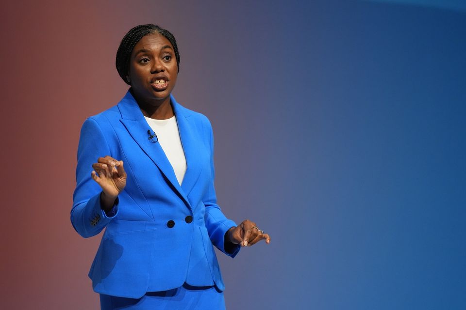 Conservative Party leadership candidate Kemi Badenoch delivers a speech during the Conservative Party Conference at the International Convention Centre in Birmingham. Picture date: Wednesday October 2, 2024.