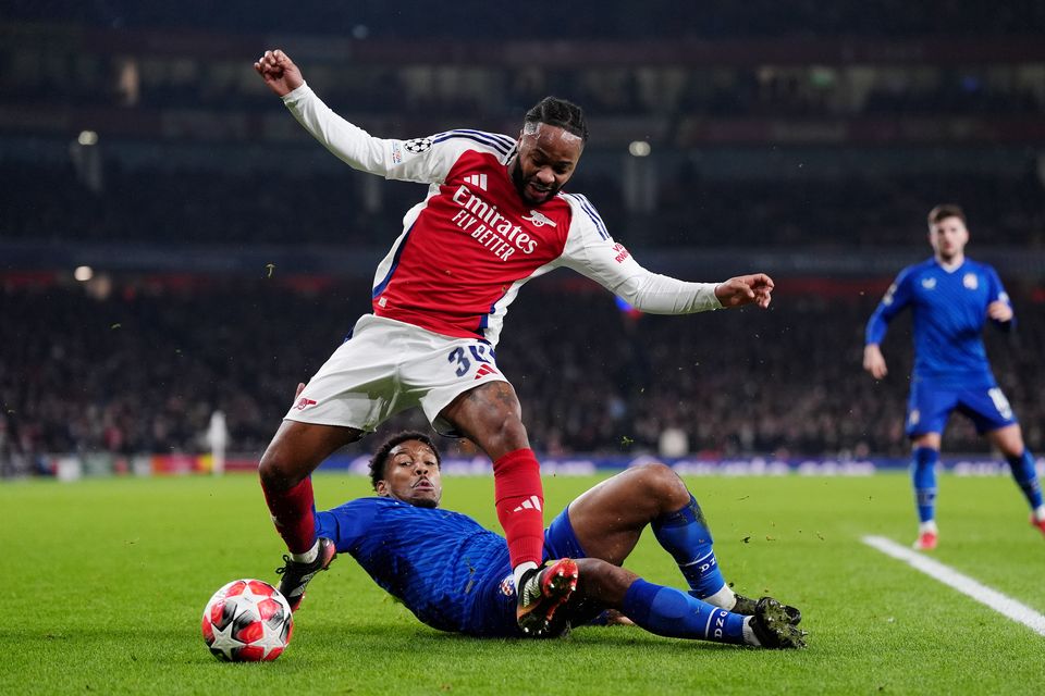 Raheem Sterling is on a season-long loan at Arsenal from Chelsea (Bradley Collyer/PA)