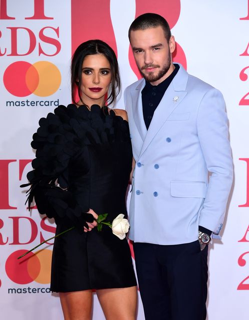 Cheryl and Liam Payne attending the Brit Awards at the O2 Arena, London (Ian West/PA)