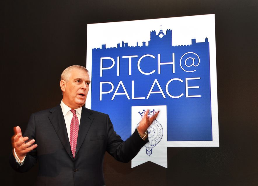 The Duke of York speaks during a Pitch@Palace event, an initiative launched in 2014 to support entrepreneurs, at St James’s Palace (John Stillwell/PA)