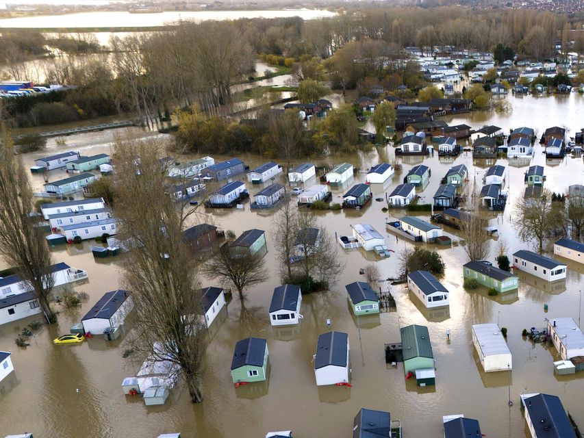 Flooding is seen as one of the most pressing impacts of climate change for the UK (Jordan Pettitt/PA)