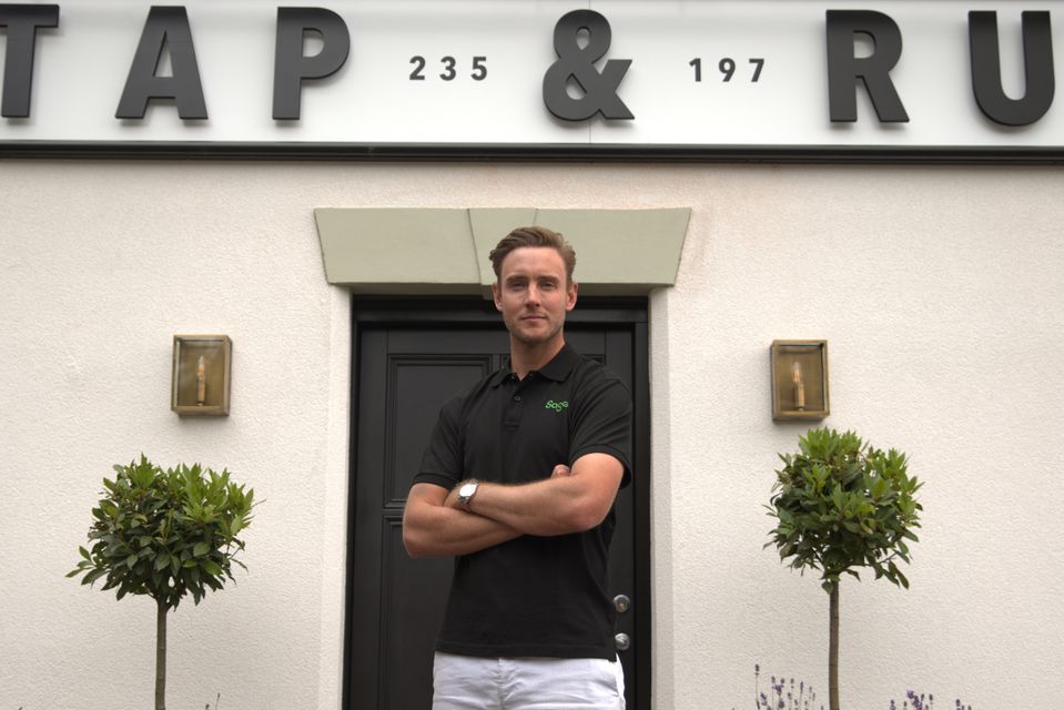 Stuart Broad launched the Sage Small Business XI competition in June (Sage Handout/PA)