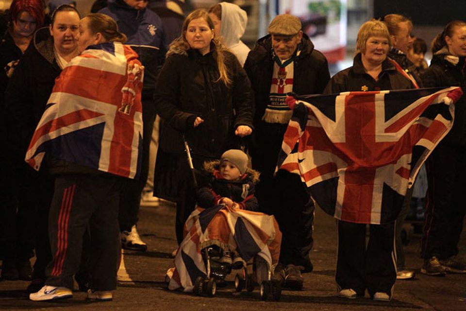 Loyalist hold protests around the village area in south Belfast