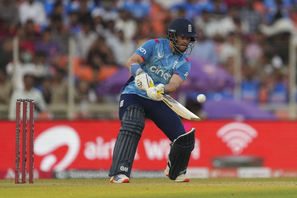 Ben Duckett batted despite suffering a groin injury when fielding (Ajit Solanki/AP)