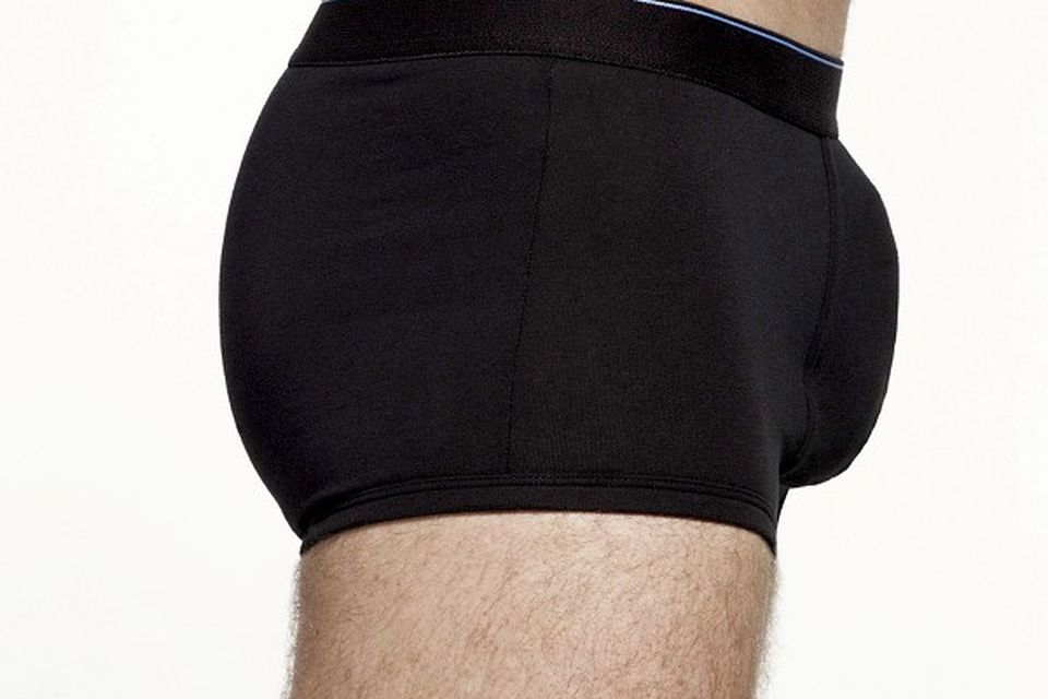 Pants designed to boost men's bulge