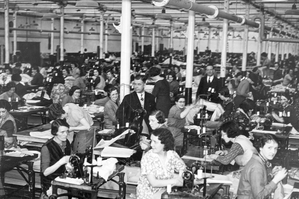 The stitching room of the Belfast Collar Company
BELFAST TELEGRAPH ARCHIVE