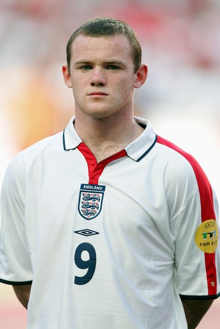 Wayne Rooney of England before the UEFA Euro 2004 match between France and England at Estadio Da Luz on June 13, 2004 in Lisbon, Portugal (Photo by Richard Sellers/Sportsphoto/Allstar via Getty Images)