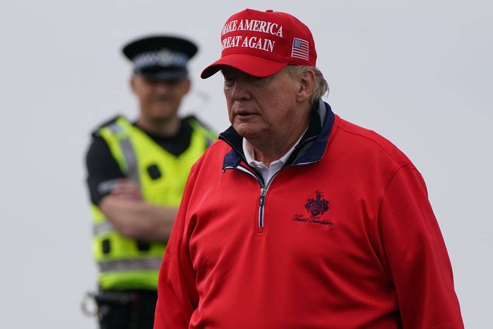 Donald Trump owns two gold clubs in Scotland (Andrew Milligan/PA)