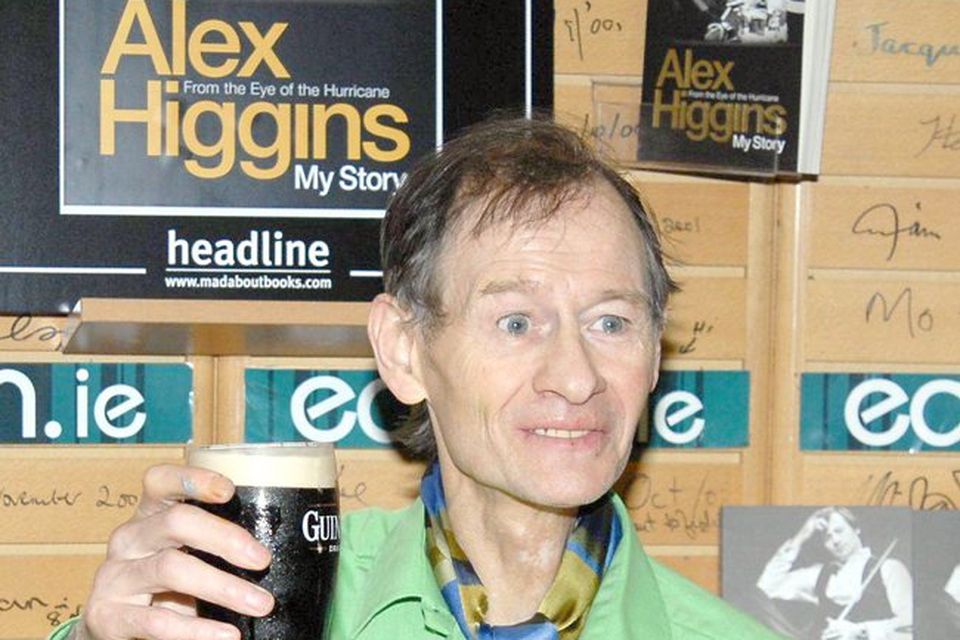 Former World Snooker Player Champion Alex "Hurricane" Higgins  at his book signing in Easons 02.06.07.
