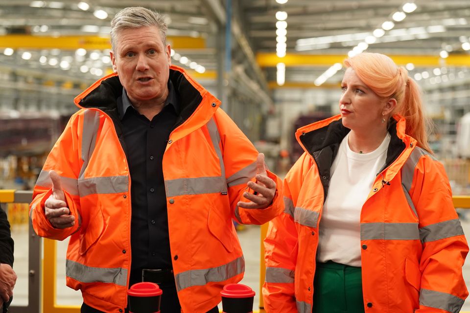 Sir Keir Starmer and Transport Secretary Louise Haigh (Owen Humphreys/PA)