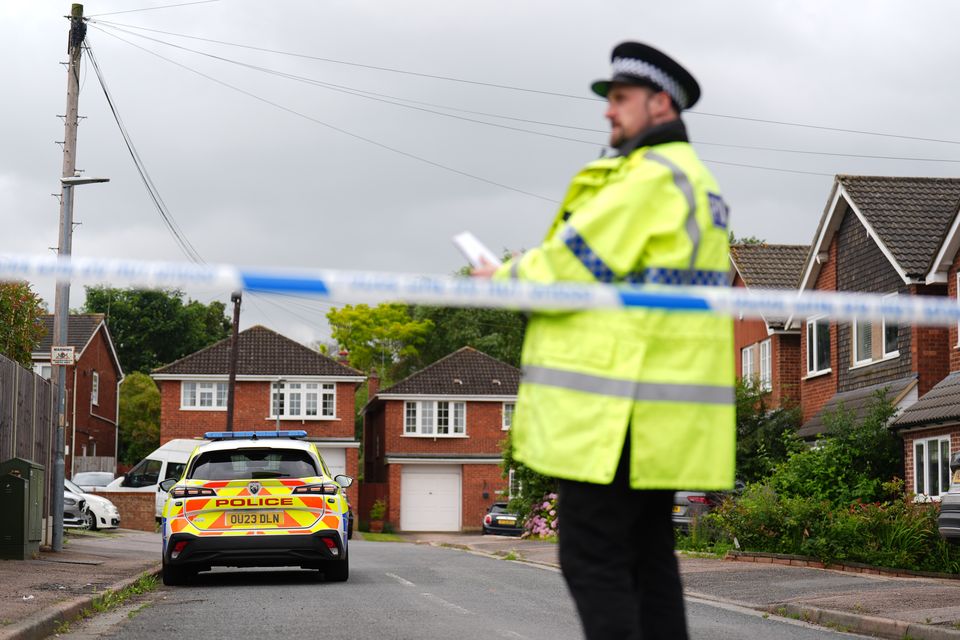 Police at the scene in Ashlyn Close, Bushey, Hertfordshire (James Manning/PA)