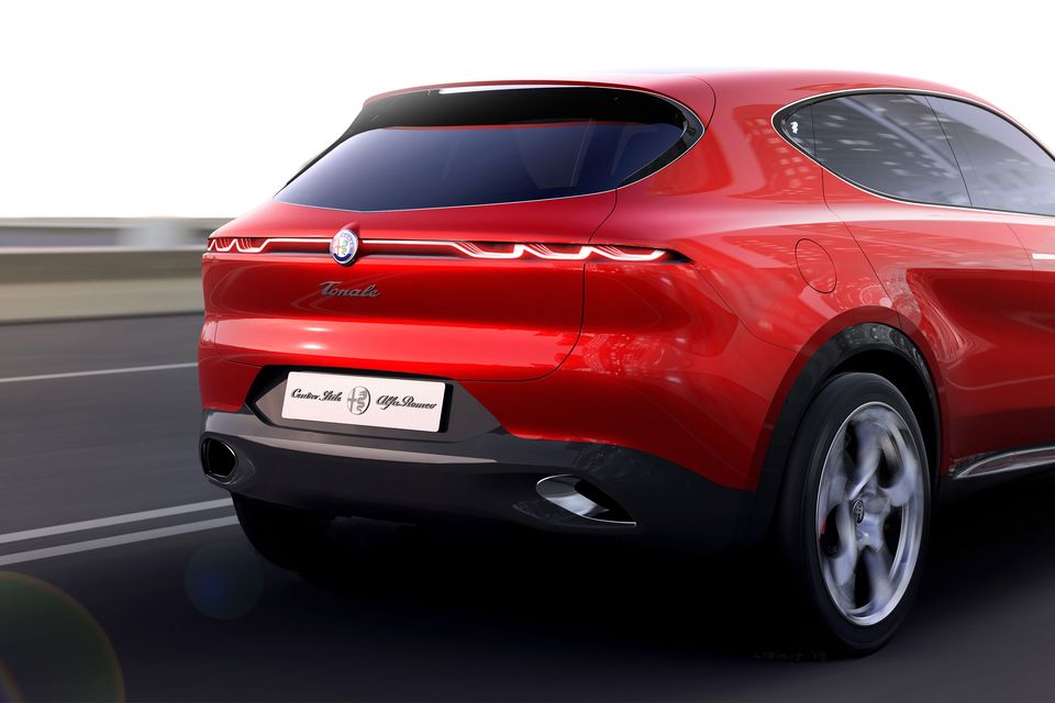 Alfa Romeo drops a mid-sized hybrid SUV … and steals the show at Geneva (so  far, anyway)