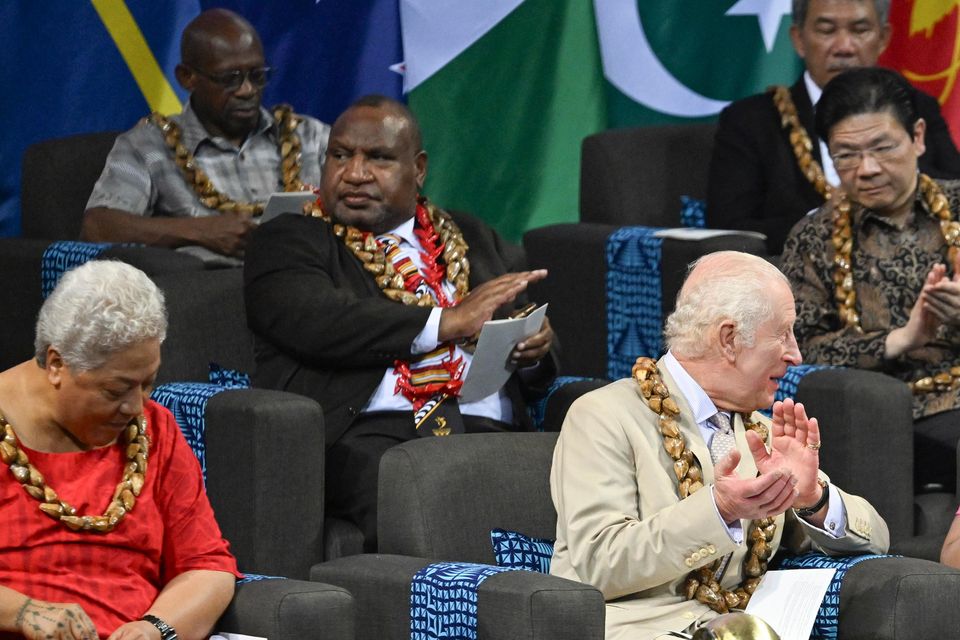 Charles told world leaders that the past cannot be changed, but hailed the Commonwealth’s strength and unity (AP)