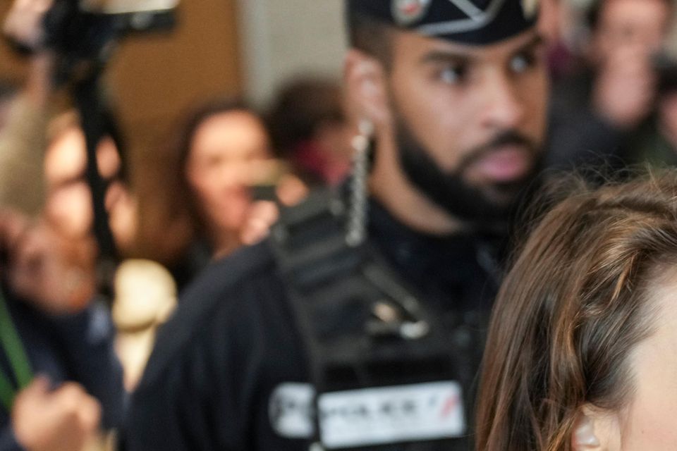 Ms Haenel was applauded as she left the courtroom (AP)