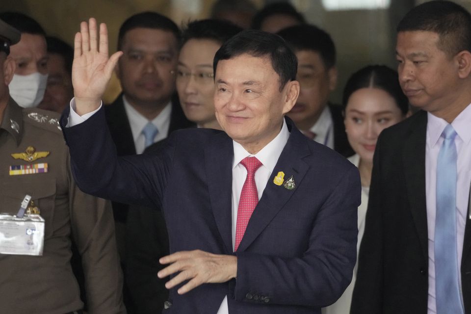 Former prime minister Thaksin Shinawatra (AP)