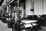 thumbnail: Linen, Damask weaving shot. Brookfield factory. York St factory.