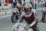 thumbnail: Race legend: Tom Herron on the grid riding a Yamaha