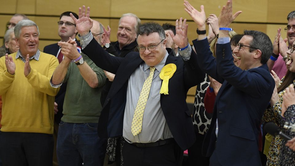 Alliance Party deputy leader Stephen Farry secured his party’s return to the House of Commons following his victory in North Down over the DUP’s Alex Easton (Michael Cooper/PA)