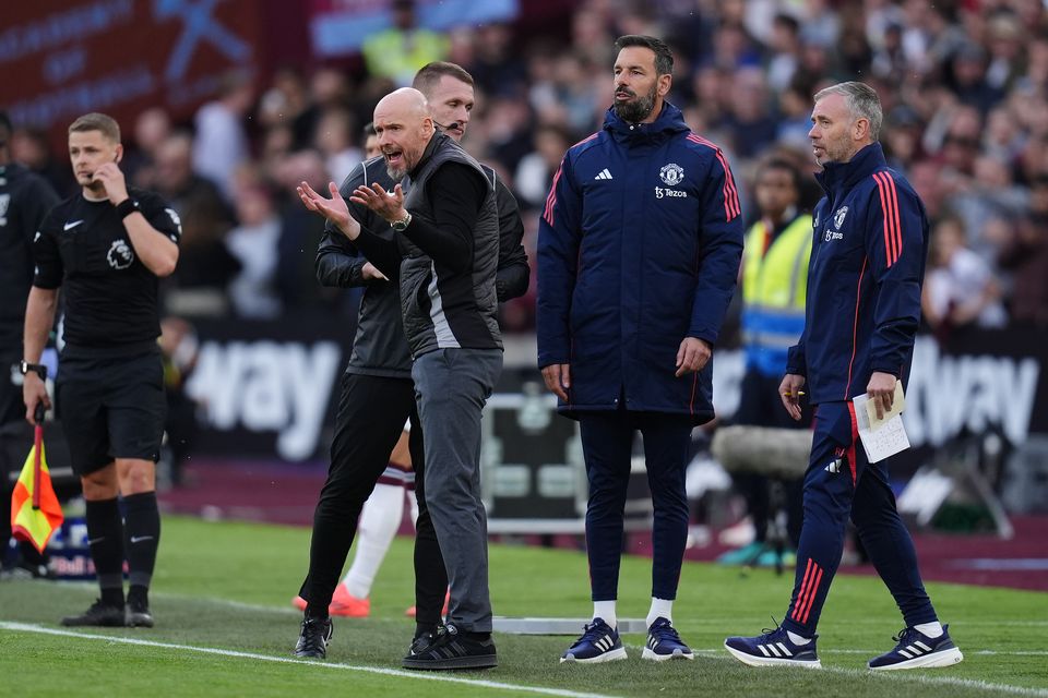 Frustration regularly set in for Erik ten Hag and his team (John Walton/PA)