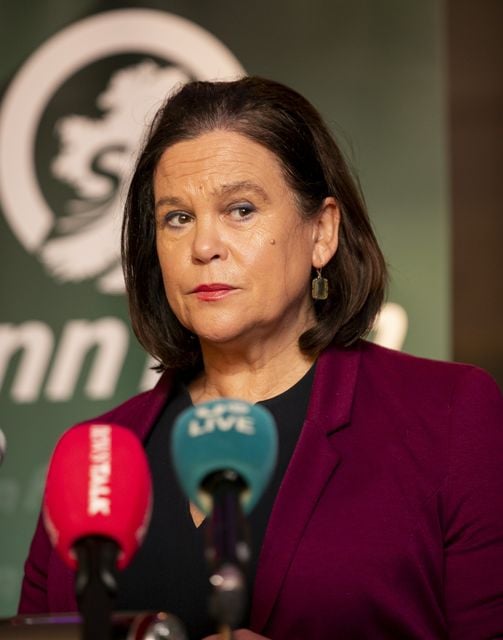 Sinn Fein leader Mary Lou McDonald (Gareth Chaney/PA)