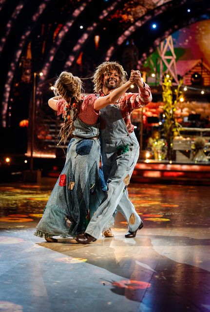 JB Gill and Amy Dowden performing during Saturday’s Strictly Come Dancing (Guy Levy/BBC/PA)