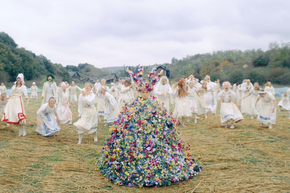 May Queen dress worn by Florence Pugh in Midsommar among props up