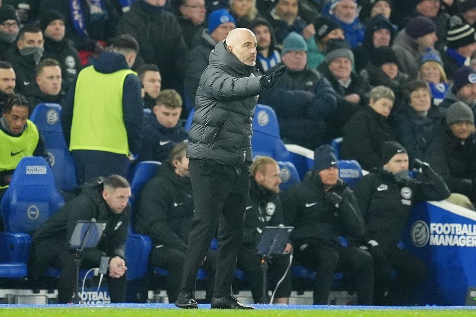 Travelling fans chanted “we want our Chelsea back” at manager Enzo Maresca (Adam Davy/PA)