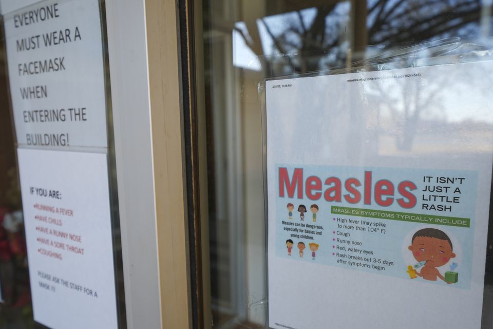 A sign is seen outside a clinic in Texas (Julio Cortez/AP)