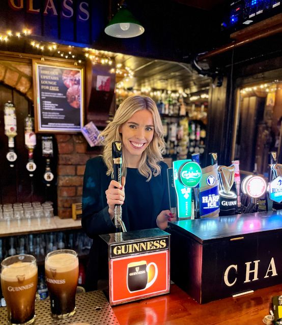 Una Burns, co-owner of Charlie’s Bar in Enniskillen, hopes to create a Christmas advert every year (Charlie’s Bar Enniskillen/PA)