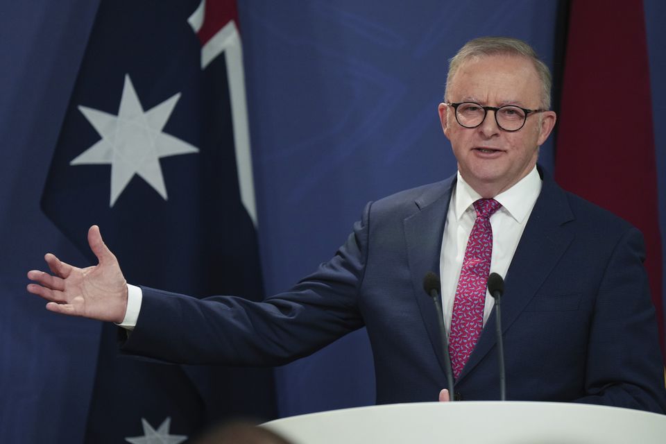 FILE – Australian Prime Minister Anthony Albanese (AP Photo/Mark Baker, File)