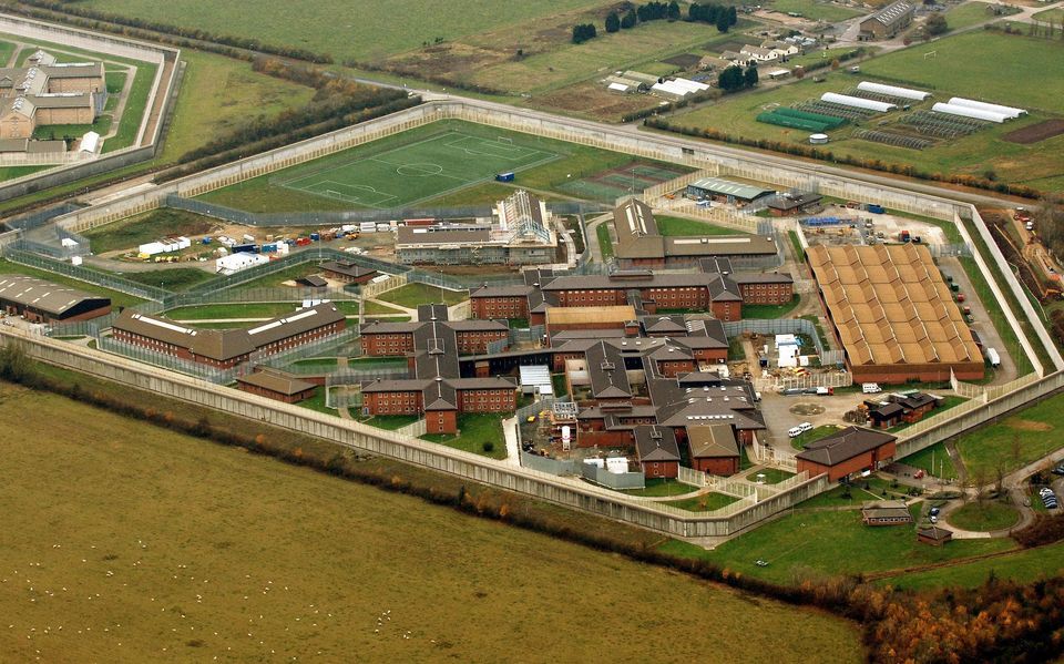 A general view from the air of HM Prison Swaleside on the Isle of Sheppey in Kent (John Stillwell/PA)