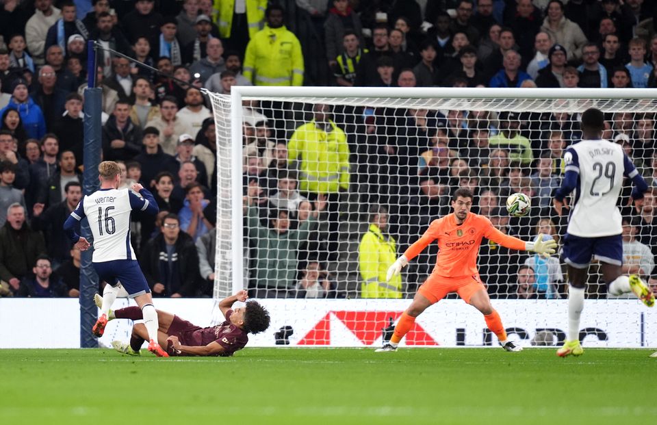 Tottenham knocked Manchester City out of the Carabao Cup in midweek (John Walton/PA)