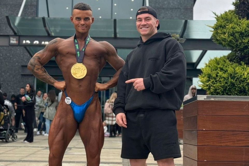 Former couch potato representing Ireland in bodybuilding after his first  year in sport