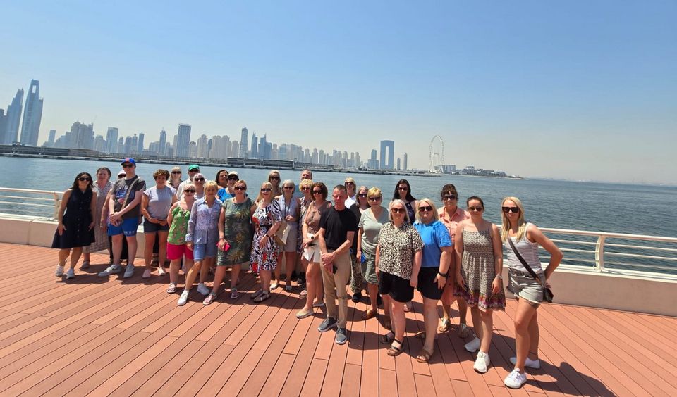 Rory with his club members on group trip to Dubai