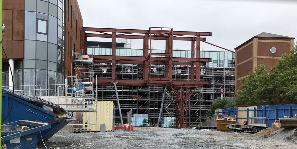 The hospital building site in Belfast (Niall Carson/PA)