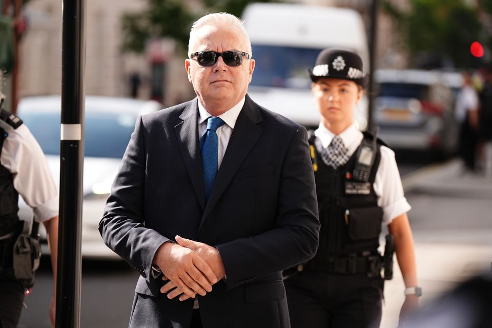 Huw Edwards arriving at Westminster Magistrates’ Court (Aaron Chown/PA)