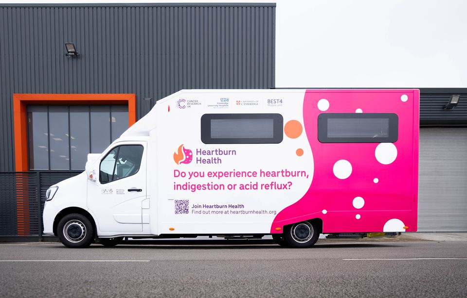 Mobile vans are being rolled out as part of the Best4 trial, which is aiming to recruit 120,000 people with heartburn over the next three years (EMS Healthcare/PA)