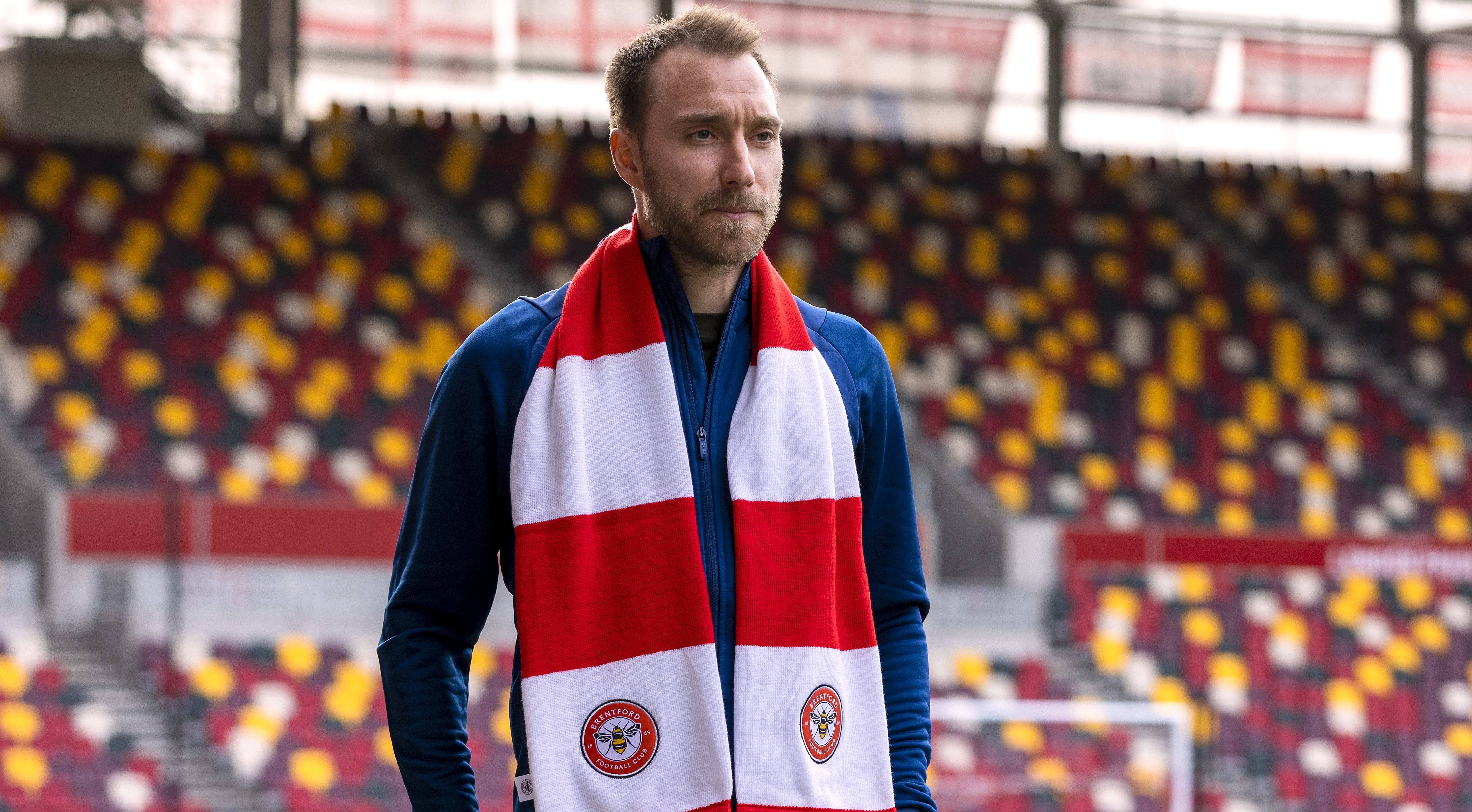 Christian Eriksen makes Brentford debut eight months after cardiac