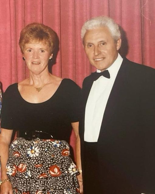 Sylvia Perkins with her late husband Albert in the 1980s (Sylvia Perkins/PA)