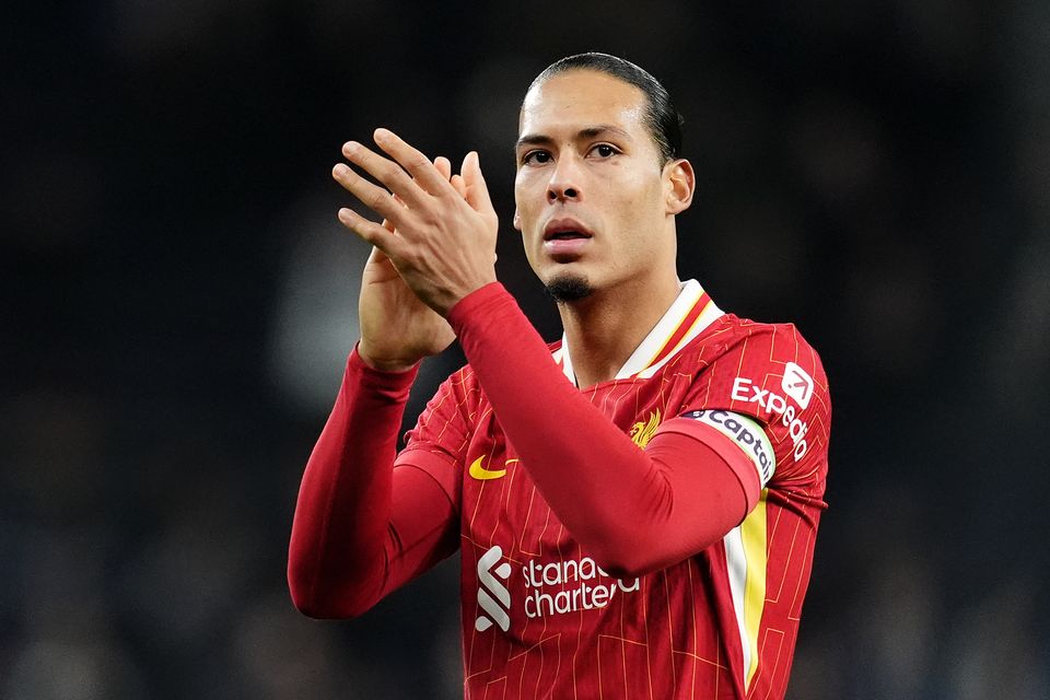 Arne Slot said Virgil Van Dijk’s (pictured) importance to Liverpool extends beyond his performances on the pitch (Adam Davy/PA)