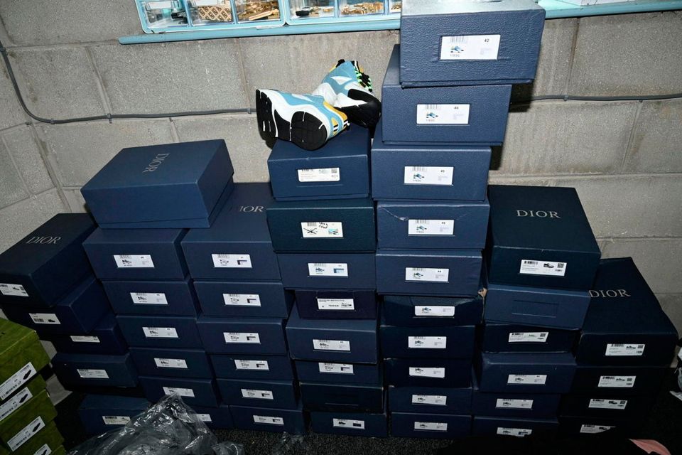 Trainers were among the items recovered. Image: PSNI