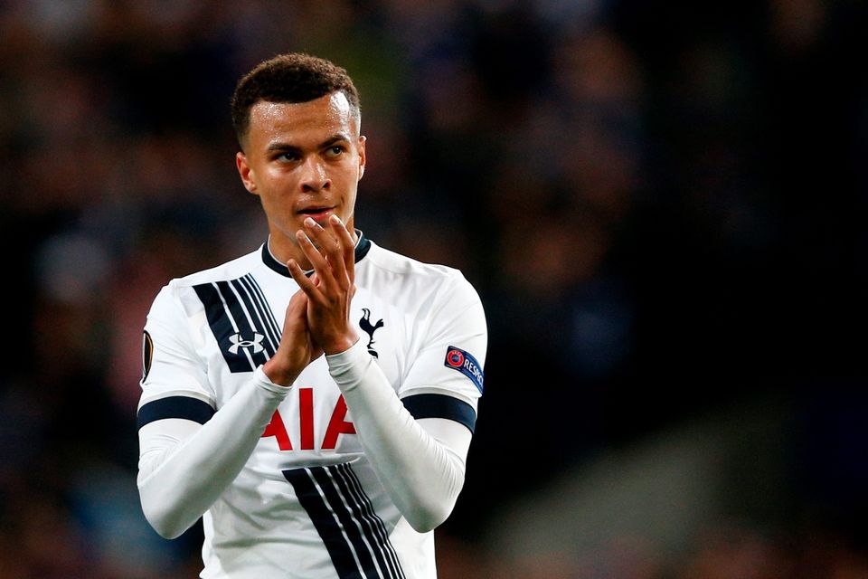 Clinton Njie Tottenham in a match of Europa League Anderlecht - FC