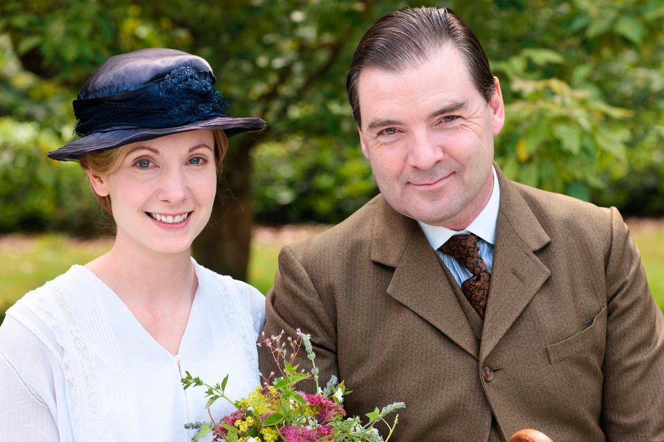 Joanne Froggatt as Anna and Brendan Coyle as Bates in Downton Abbey