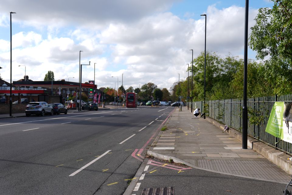 The scene near the A20 and Kidbrooke Park Road in Eltham (Ben Whitley/PA)