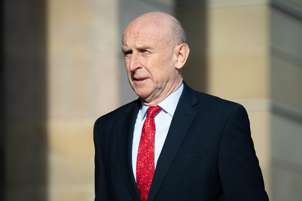 Defence Secretary John Healey met counterparts in Brussels to reiterate backing for Ukraine (James Manning/PA)