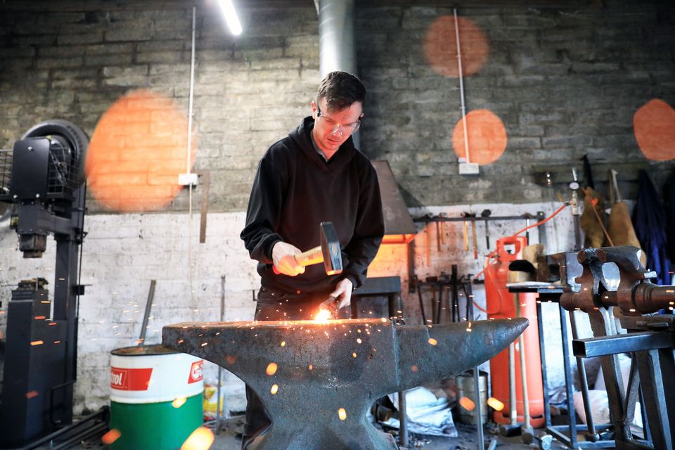 Former engineer turned blacksmith Robert Galbraith